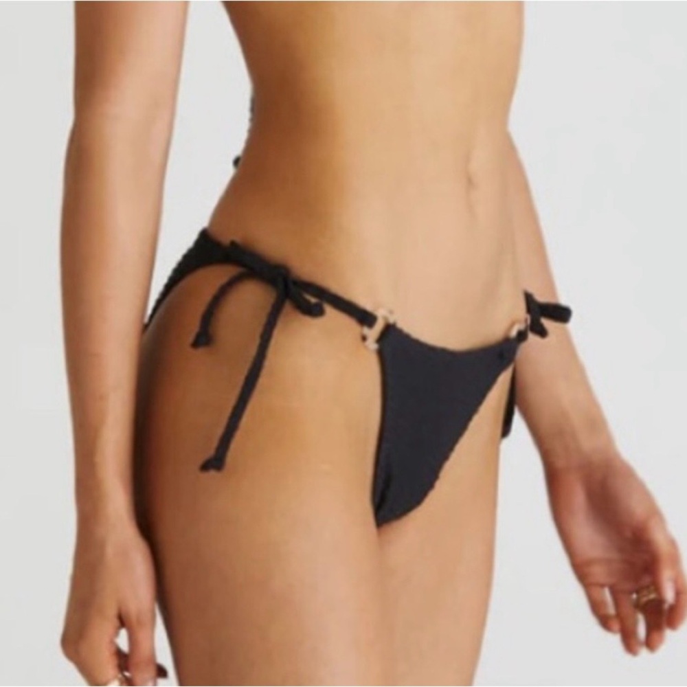 Aqua Blu Raven Tie Side Bikini-Bottom